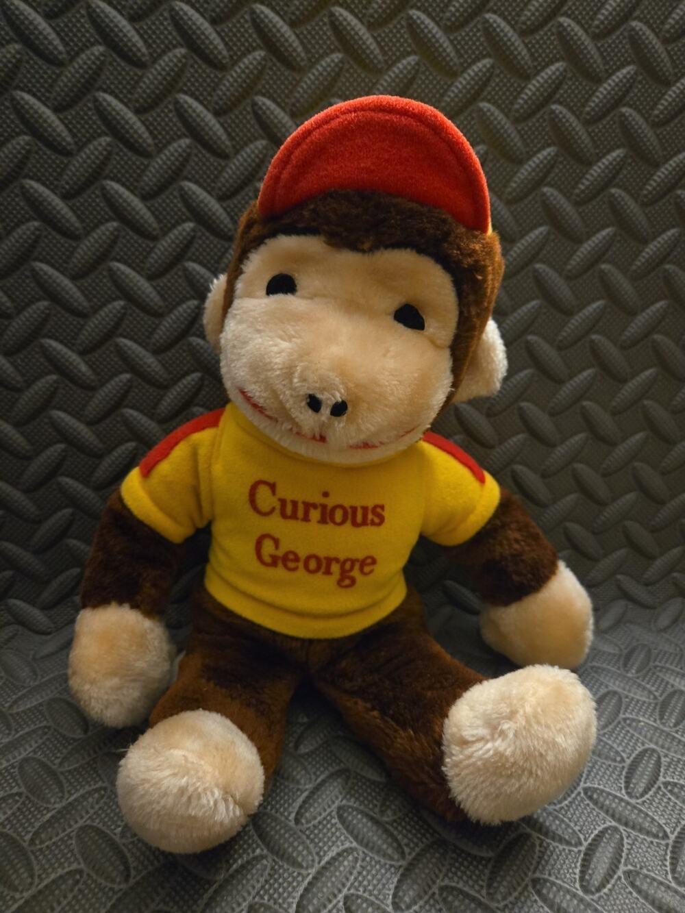 Curious George 14" Plush Monkey Knickerbocker Vintage Yellow Shirt Red Hat